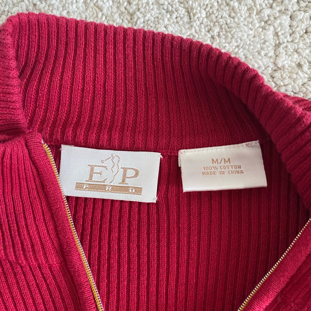 Bundle of 6 Golf Quarter-Zip Jackets (1 full zip) Size Medium Nike, EP Pro, mta - Picture 12 of 13